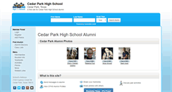 Desktop Screenshot of cedarparkhighschool.net